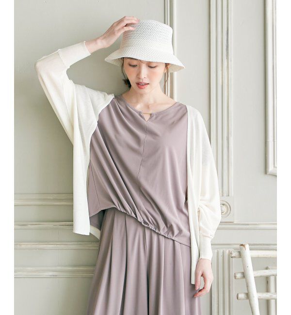 ikka「冷感ドルマントッパーカーディガン」|その他|