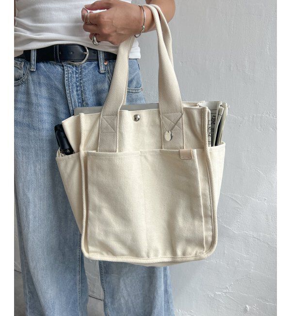 ikka「キャンバスパイピングビッグトートバッグ」|その他|
