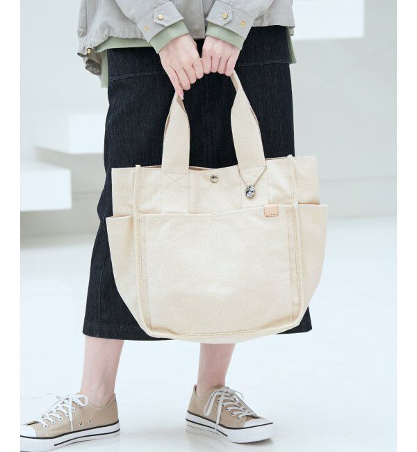 ikka「キャンバスパイピングビッグトートバッグ」|その他|