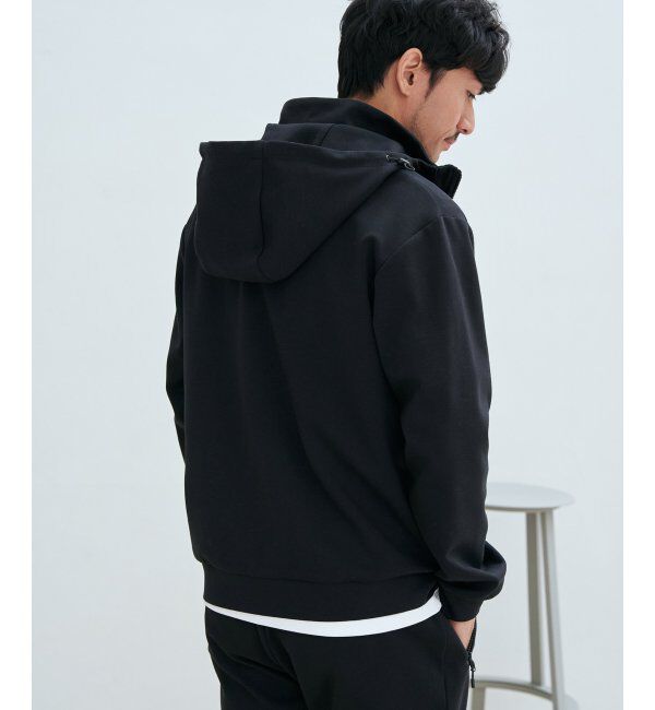 ikka「テックストレッチ2WAYジップパーカ」|カーディガン|