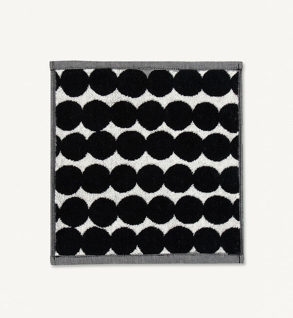 Marimekko「Rasymatto ミニタオル」|タオル|ホワイト&times;ブラック