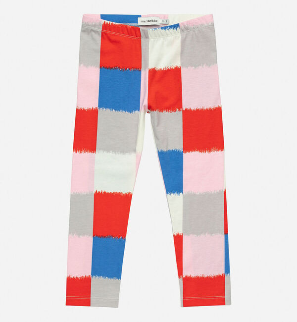 Marimekko「【kids】Lairi Ostjakki Ⅱ レギンス」|その他|レッド&times;ピンク