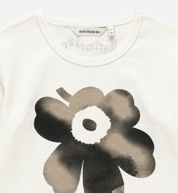 Marimekko「【kids】Paja Akvarelli Unikko Logo Ⅰ カットソー」|その他|