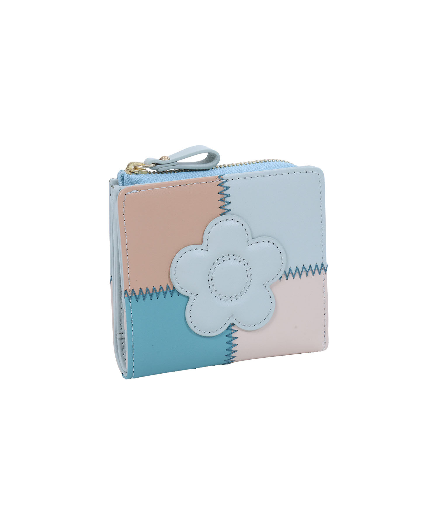 MARY QUANT「パッチワーク ウォレット」|財布|ライトグリーン