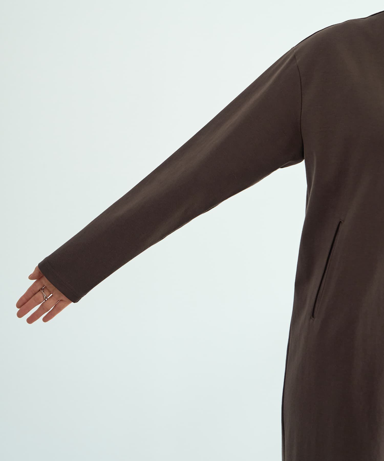 STYLE DELI「【Made in JAPAN】シルキーポンチ深Vワンピース」|ワンピース|