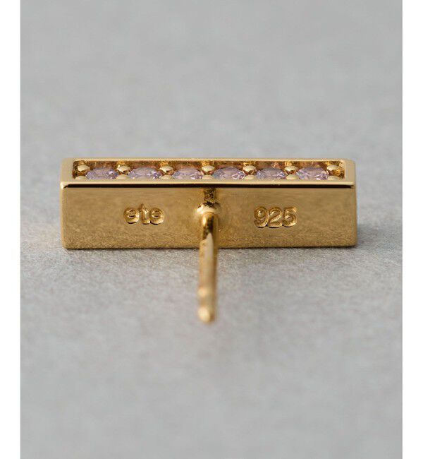 ete「[カラーリスト] ビジュー リバーシブル ピアス イエローゴールド」|ピアス|