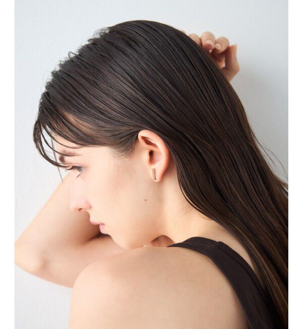 ete「[カラーリスト] ビジュー リバーシブル ピアス イエローゴールド」|ピアス|