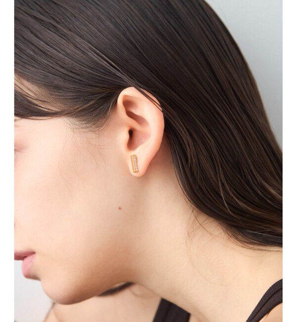 ete「[カラーリスト] ビジュー リバーシブル ピアス イエローゴールド」|ピアス|