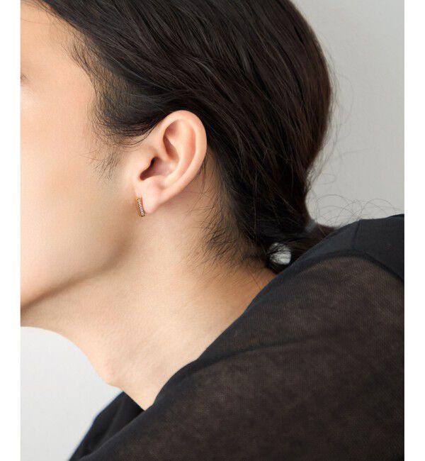 ete「[カラーリスト] ビジュー リバーシブル ピアス イエローゴールド」|ピアス|