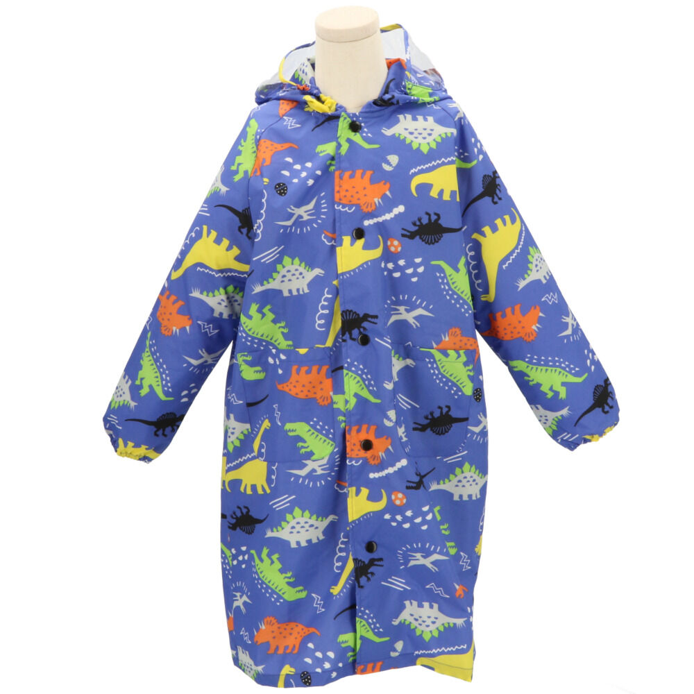 BACKYARD FAMILY「レインコート キッズ ランドセル対応 通販 女の子 撥水 クリア おしゃれ かわいい ジュニア」|その他ベビー用品|ブルー1