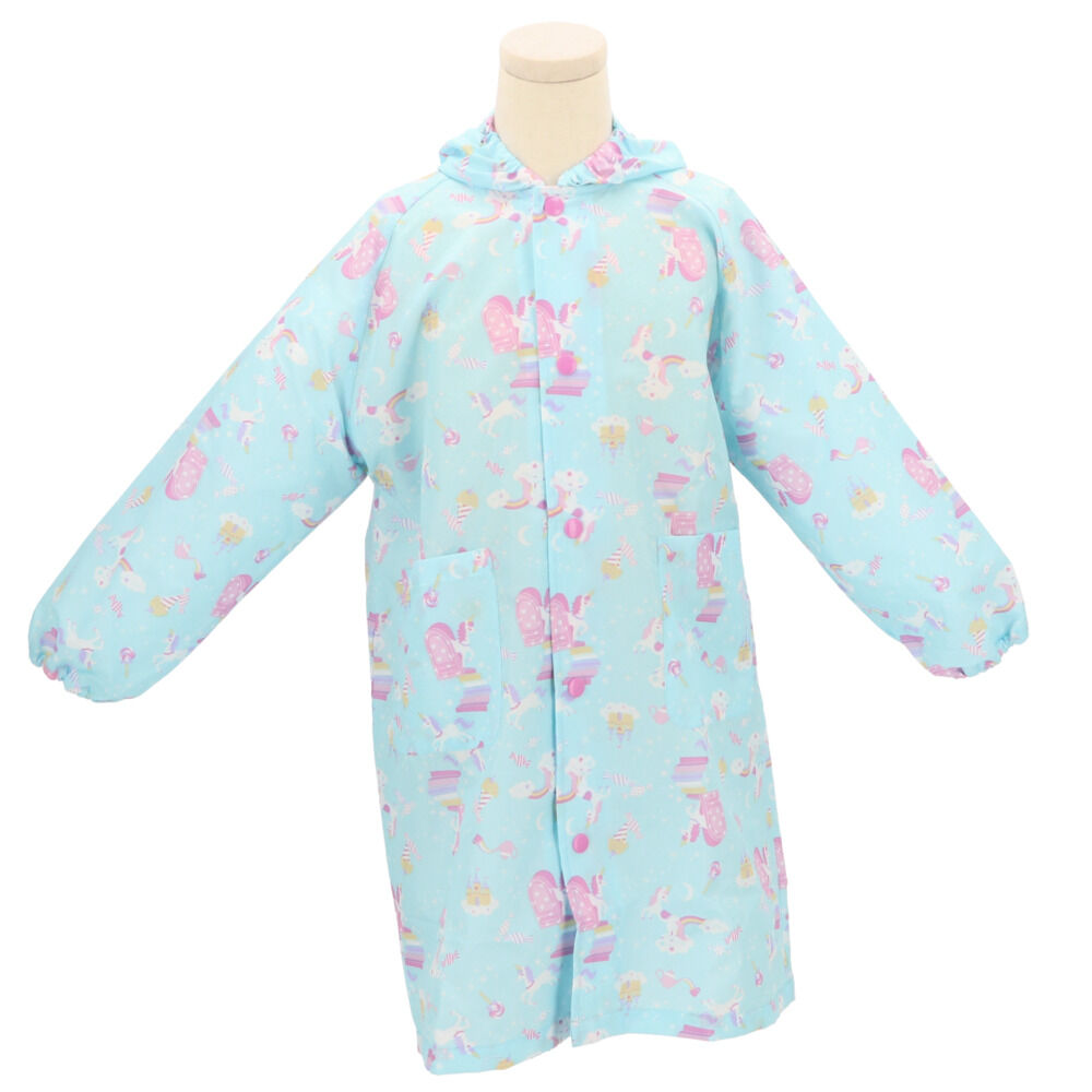 BACKYARD FAMILY「レインコート キッズ ランドセル対応 通販 女の子 撥水 クリア おしゃれ かわいい ジュニア」|その他ベビー用品|ブルー4