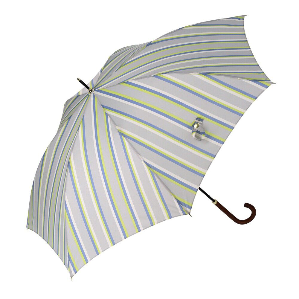 BACKYARD FAMILY「ニフティカラーズ 長傘 通販 nifty colors 傘 レディース ジャンプ 大きめ 60cm」|傘|グレー1