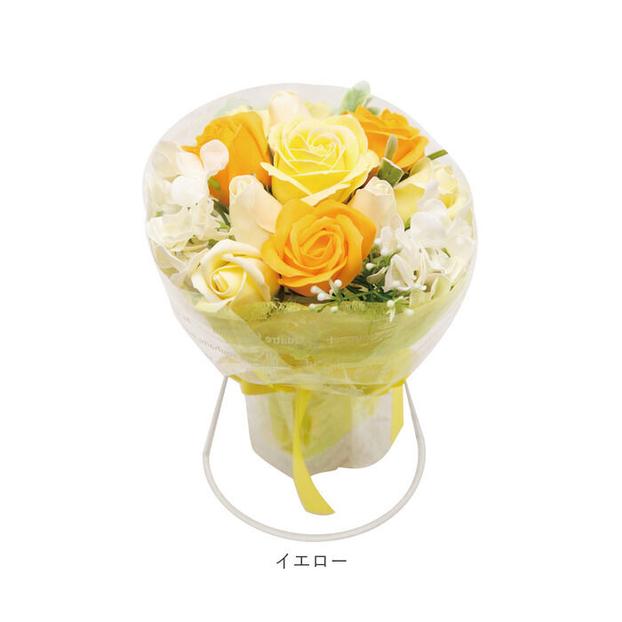 BACKYARD FAMILY「ブーケ 通販 石鹸素材 せっけん シャボン 香り ブーケスタンド付き クリアケース入り 長持ち」|その他|