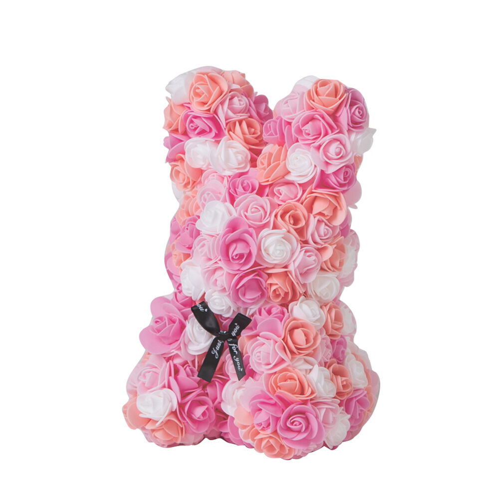 BACKYARD FAMILY「アーティフィシャル 通販 アニマル ミニ 人形 ディスプレイ用 クリアケース入り 置き型 バラ」|その他|ピンク4