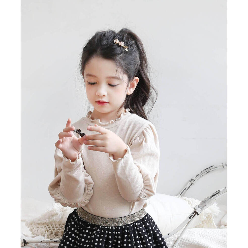 BACKYARD FAMILY「女の子 キッズ 長袖 Tシャツ 通販 ロンT 53012202 長袖Tシャツ カットソー フリル」|その他|ベージュ1