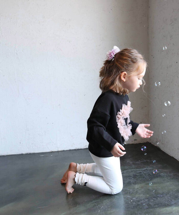 BACKYARD FAMILY「女の子 キッズ 長袖 Tシャツ 通販 ロンT 63012302 長袖Tシャツ カットソー チュール」|その他|