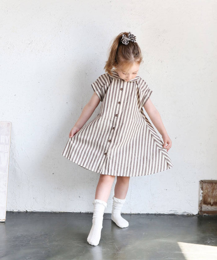 BACKYARD FAMILY「半袖 ワンピース キッズ 通販 シャツワンピース 72022401 前開きワンピース」|その他|