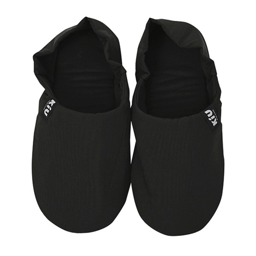 BACKYARD FAMILY「kiu ルームシューズ キウ K465 通販 スリッパ 携帯 かかとあり ルーム シューズ」|ルームシューズ|ブラック1