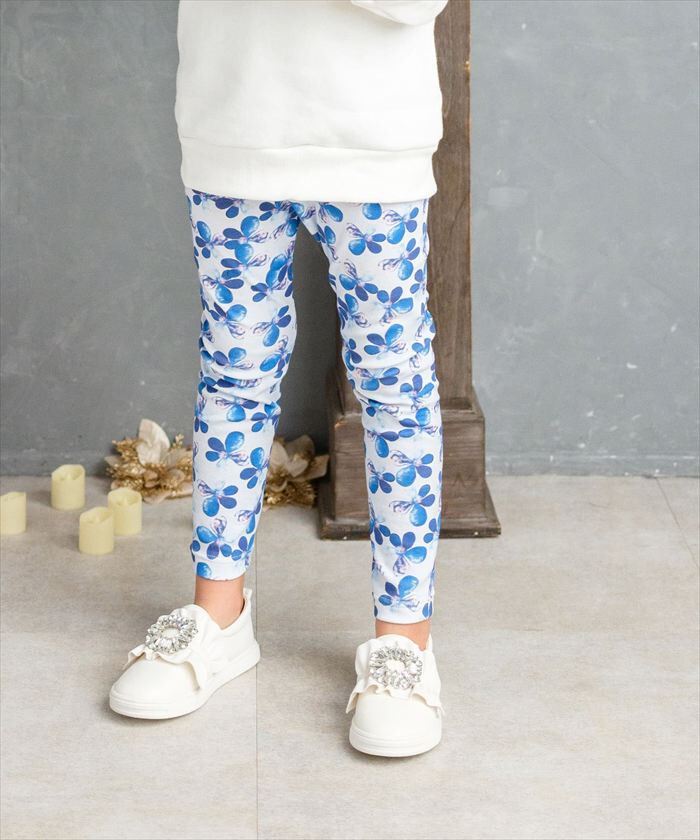 BACKYARD FAMILY「Rora 子供服 レギンス 通販 デイジー スパッツ パンツ ズボン 花柄 女の子 女子 子供」|その他|