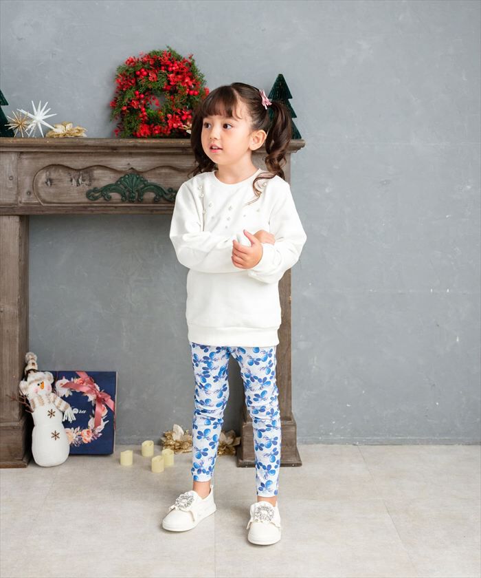 BACKYARD FAMILY「Rora 子供服 レギンス 通販 デイジー スパッツ パンツ ズボン 花柄 女の子 女子 子供」|その他|