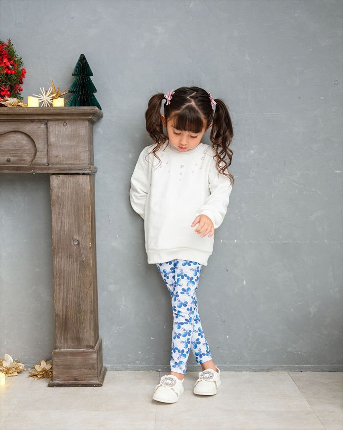 BACKYARD FAMILY「Rora 子供服 レギンス 通販 デイジー スパッツ パンツ ズボン 花柄 女の子 女子 子供」|その他|