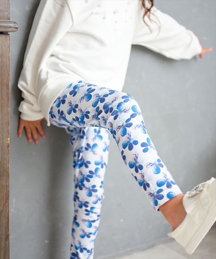 BACKYARD FAMILY「Rora 子供服 レギンス 通販 デイジー スパッツ パンツ ズボン 花柄 女の子 女子 子供」|その他|