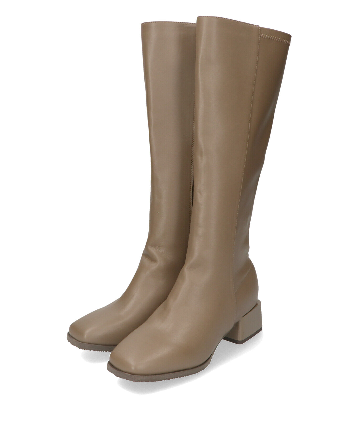 ORiental TRaffic「スクエアトゥ ミドルヒール ロングブーツ /41502 ヒール5ｃｍ」|ロングブーツ|