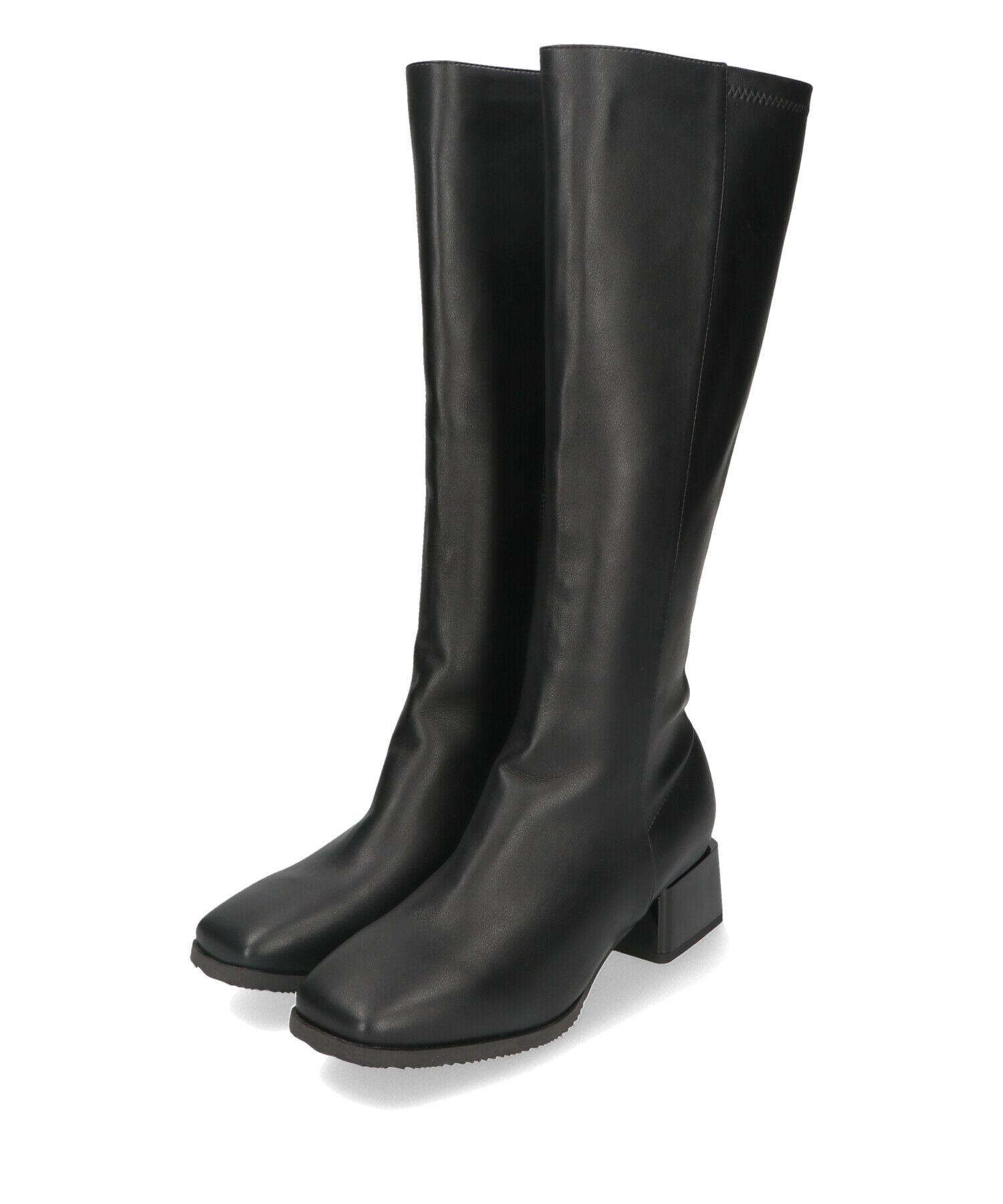 ORiental TRaffic「スクエアトゥ ミドルヒール ロングブーツ /41502 ヒール5ｃｍ」|ロングブーツ|