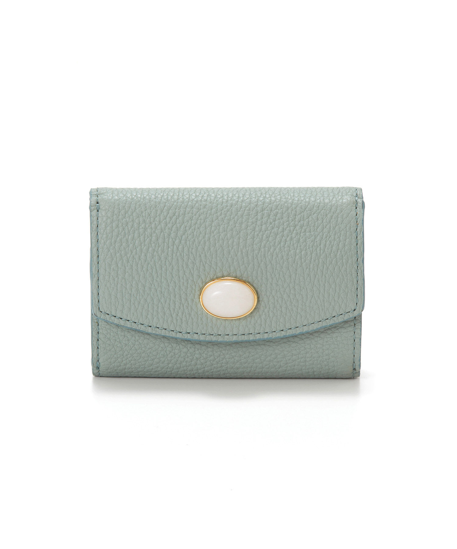 TOPKAPI 「【TOPKAPI】 gemdrops ジェムドロップ ミニエンボスレザー 天然石 三つ折り 財布」|財布|