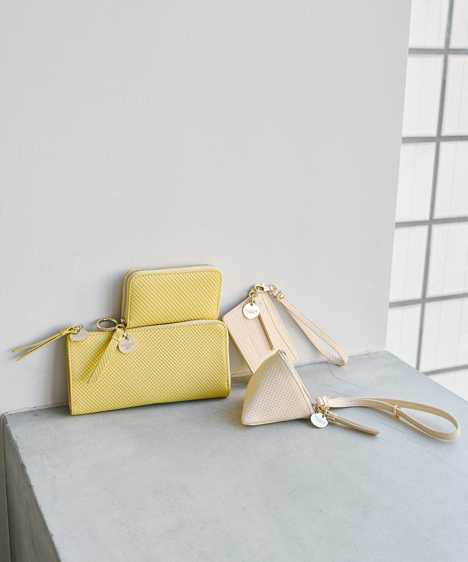 TOPKAPI BREATH「【TREASURE TOPKAPI】クロスエンボス レザー L字ファスナー 長財布」|財布|