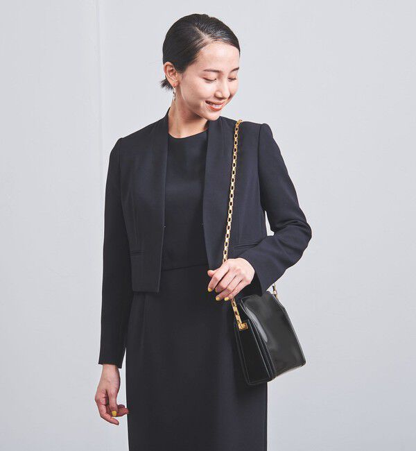 UNITED ARROWS「＜UNITED ARROWS＞フォーマル ノーカラー ジャケット P」|ノーカラージャケット|NAVY