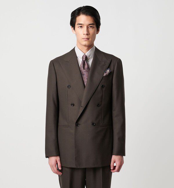 UNITED ARROWS「ウール モヘヤ トロピカル ダブル 6ボタン スーツ MC‐MODEL」|スーツ|