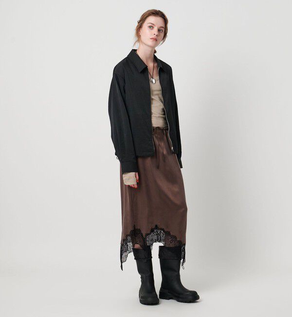 ASTRAET「＜ASTRAET＞ナイロン スソドローコード ジップブルゾン」|シャツ・ブラウス|