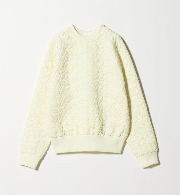 UNITED ARROWS「＜WRAPINKNOT＞フラワー キルト プルオーバー ニット」|ニット・セーター|OFF WHITE
