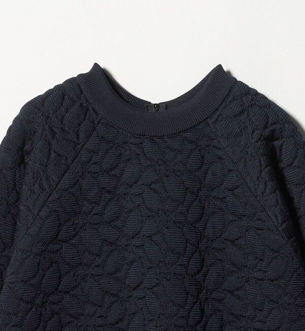 UNITED ARROWS「＜WRAPINKNOT＞フラワー キルト プルオーバー ニット」|ニット・セーター|