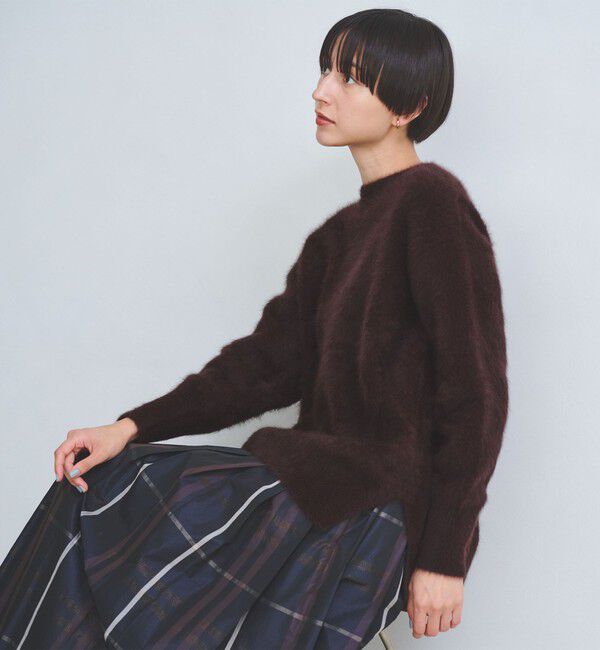 UNITED ARROWS「フォックスカシミヤ クルーネック ニット」|ニット・セーター|