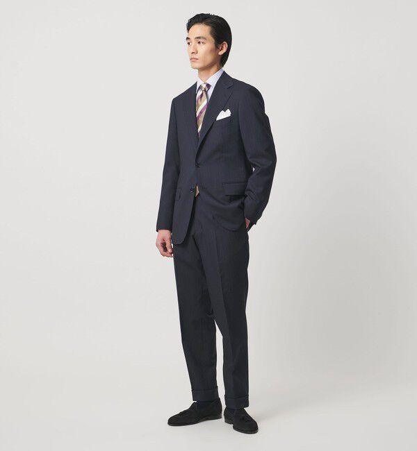 UNITED ARROWS「山栄 ピンストライプ シングル 3ボタン スーツ REGULAR MODEL」|スーツ|