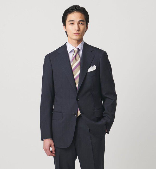 UNITED ARROWS「山栄 ピンストライプ シングル 3ボタン スーツ REGULAR MODEL」|スーツ|