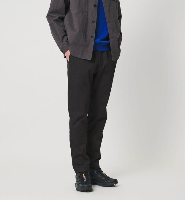 UNITED ARROWS「ユーティリティ ピケ オールギャザー イージーパンツ　ヨコストレッチ」|その他|BLACK