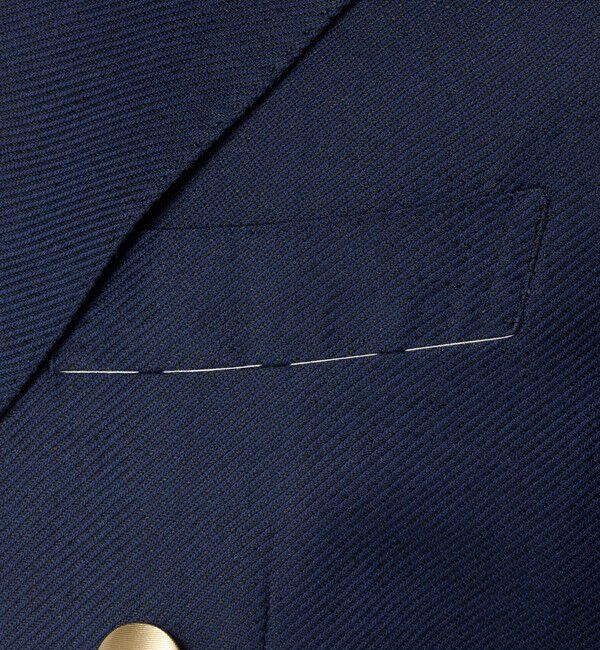 UNITED ARROWS「Vitale Barberis Canonico ウールリネン カルゼ ダブル 6ボタン ブレザー」|テーラードジャケット|