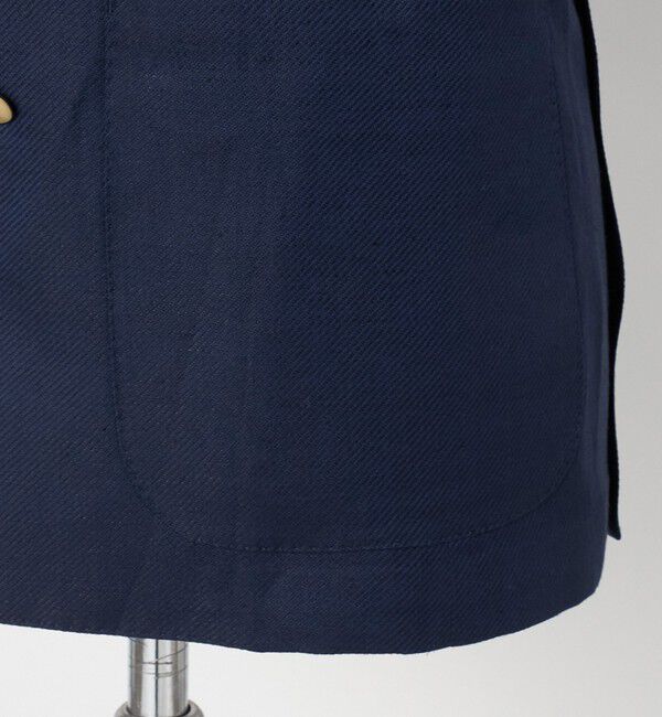 UNITED ARROWS「Vitale Barberis Canonico ウールリネン カルゼ ダブル 6ボタン ブレザー」|テーラードジャケット|