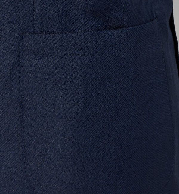 UNITED ARROWS「Vitale Barberis Canonico ウールリネン カルゼ ダブル 6ボタン ブレザー」|テーラードジャケット|