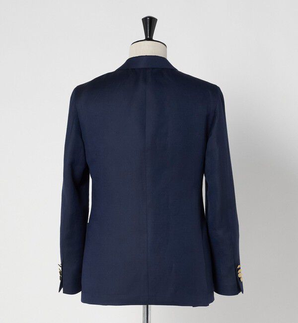 UNITED ARROWS「Vitale Barberis Canonico ウールリネン カルゼ ダブル 6ボタン ブレザー」|テーラードジャケット|