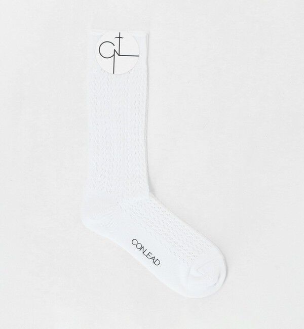 UNITED ARROWS「＜CONLEAD＞レース ショートソックス」|ソックス|WHITE