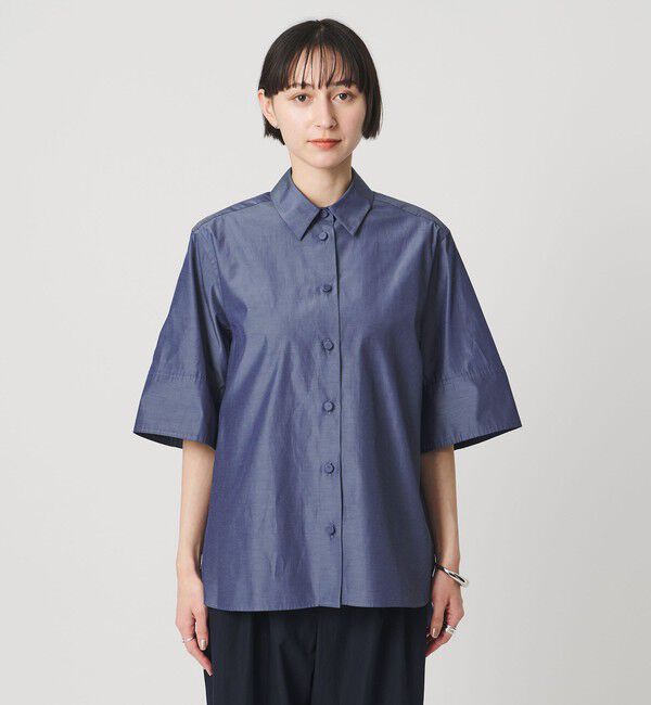 UNITED ARROWS「デニムライク ブライトローン シャツ ‐ウォッシャブル‐」|シャツ・ブラウス|