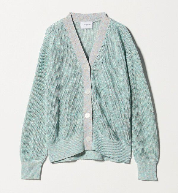 UNITED ARROWS「カラーヤーン Vネック カーディガン ‐ウォッシャブル‐」|カーディガン|TURQUOISE