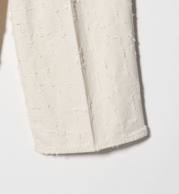 UNITED ARROWS「ジャガード タック ワイドパンツ ‐ウォッシャブル‐」|チノ|