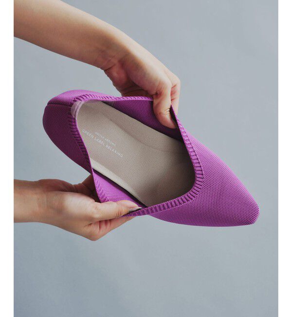 UNITED ARROWS green label relaxing「ウェルネス ニット フラットシューズ -撥水・ウォッシャブル-」|ローファー|