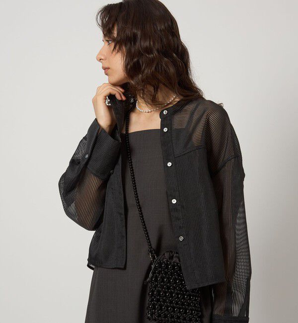 UNITED ARROWS green label relaxing「シアー コードレーン シャツ」|シャツ・ブラウス|