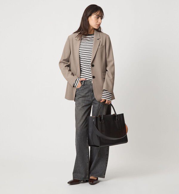 UNITED ARROWS green label relaxing「【WEB限定】トラペーズ ワイドベルト トートバッグ / A4 / 通勤」|トートバッグ|